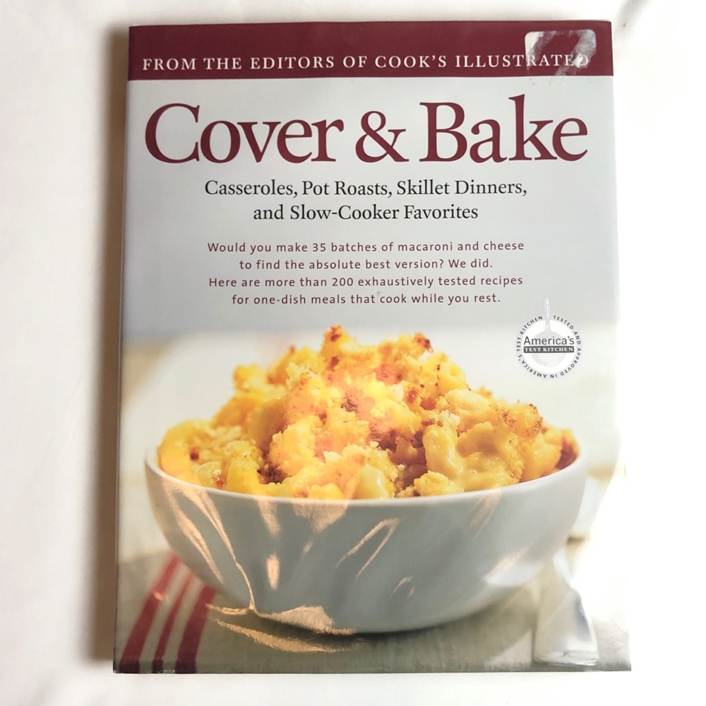 Cooks illustrated cover and bake cookbook